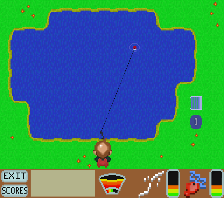 Picture of Fishermun, a python game.